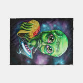 エイリアン フリースブランケット (正面(横))