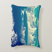 エイリアン・プラネット – 3D Edコンピュータ・アートワーク岩とs アクセントクッション (裏面(縦))