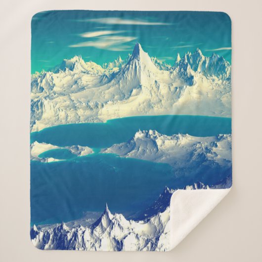 エイリアン・プラネット – 3D Edコンピュータ・アートワーク岩とs シェルパブランケット (正面)