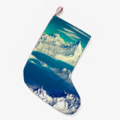 エイリアン・プラネット – 3D Edコンピュータ・アートワーク岩とs スモールクリスマスストッキング (正面 (吊り時))