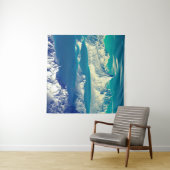 エイリアン・プラネット – 3D Edコンピュータ・アートワーク岩とs タペストリー (インサイチュ(横))