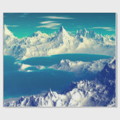 エイリアン・プラネット – 3D Edコンピュータ・アートワーク岩とs ラッピングペーパー (フラット)