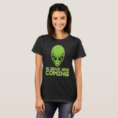 エイリアン+ヘッド+UFO+人間+フェスティバル+コー Tシャツ (正面フル)