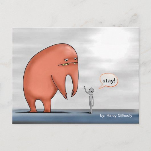 エイリアン&ペットモンスター –  ポストカード (正面)