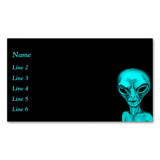 エイリアン マグネット名刺 (正面)