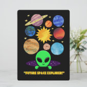 エイリアン , ユニバース , ロケットシップ , 惑星と宇宙飛行士 シーズンカード (スタンド正面)