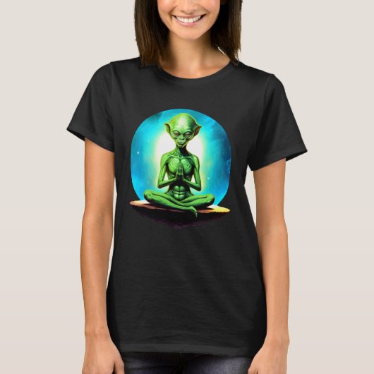 エイリアン ヨガ Tシャツ (正面)
