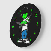 エイリアン ラージ壁時計 (傾斜)