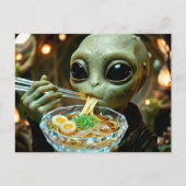 エイリアン+ラーメン | こんにちは | つながり ポストカード (正面)