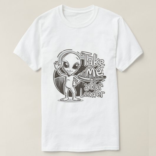 エイリアン – リーダーに案内 Tシャツ (デザイン正面)