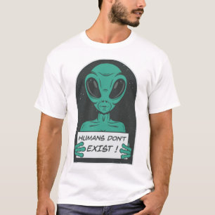 エイリアン 人間が存在しない Tシャツ