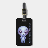 エイリアン – 何??人間実在は? ラゲッジタグ (正面縦)