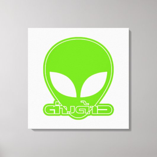 エイリアン[外国人]唐ダオ★タイ語文字 キャンバスプリント (正面)