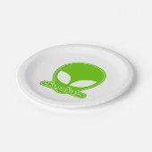 エイリアン[外国人]唐ダオ★タイ語文字 ペーパープレート (アングル)