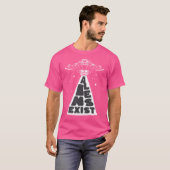 エイリアン+存在+面白いUFO Tシャツ (正面フル)