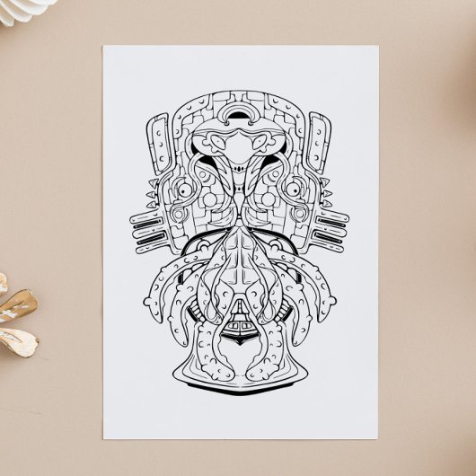 エイリアン:宇宙タートルウォリアーのカラーリングページ子供へ ポスター