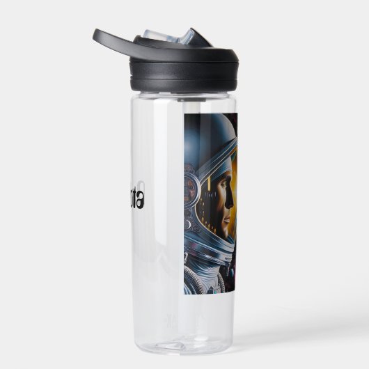 エイリアン・宇宙宇宙飛行士パーソナライズされた ウォーターボトル (右面)