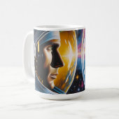 エイリアン・宇宙飛行士宇宙 コーヒーマグカップ (正面左)