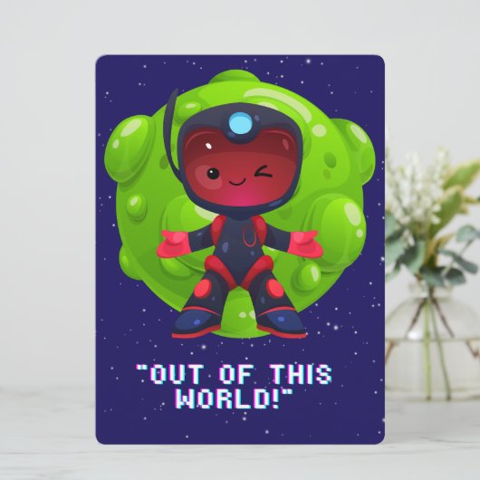 エイリアン、宇宙、ロケット船、惑星、そして宇宙飛行士たち シーズンカード (スタンド正面)