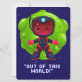 エイリアン、宇宙、ロケット船、惑星、そして宇宙飛行士たち シーズンカード (正面)