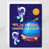 エイリアン、宇宙、ロケット船、惑星、そして宇宙飛行士たち シーズンカード (正面/裏面)