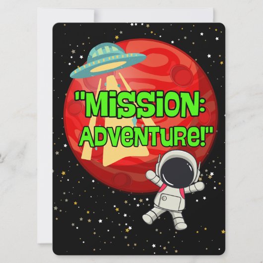 エイリアン、宇宙、ロケット船、惑星、そして宇宙飛行士たち シーズンカード (正面)