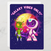 エイリアン、宇宙、ロケット船、惑星、そして宇宙飛行士たち シーズンカード (正面/裏面)