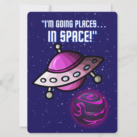 エイリアン、宇宙、ロケット船、惑星、そして宇宙飛行士たち シーズンカード (正面)