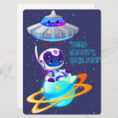 エイリアン、宇宙、ロケット船、惑星、そして宇宙飛行士たち シーズンカード (正面/裏面)