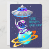 エイリアン、宇宙、ロケット船、惑星、そして宇宙飛行士たち シーズンカード (正面)