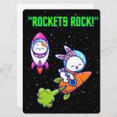 エイリアン、宇宙、ロケット船、惑星、そして宇宙飛行士たち シーズンカード (正面/裏面)