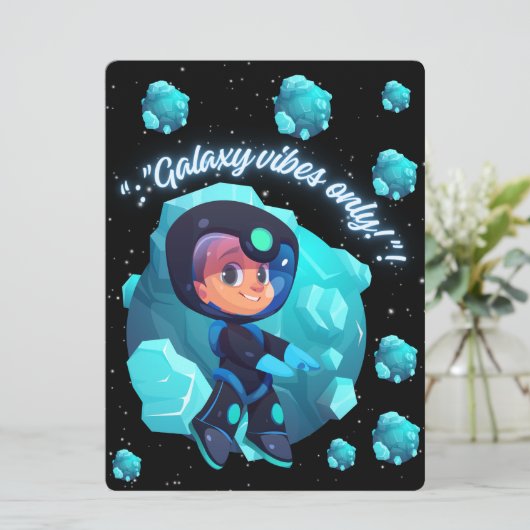 エイリアン、宇宙、ロケット船、惑星、そして宇宙飛行士 シーズンカード (スタンド正面)