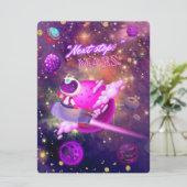 エイリアン、宇宙、ロケット船、惑星、そして宇宙飛行士 シーズンカード (スタンド正面)