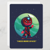 エイリアン、宇宙、ロケット船、惑星、そして宇宙飛行士 シーズンカード (正面/裏面)