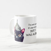 エイリアン! 猫のマグ コーヒーマグカップ (正面左)