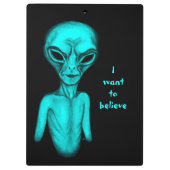 エイリアン、私はしたい信じ クリップボード (裏面)