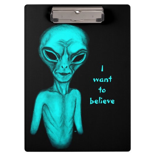 エイリアン、私はしたい信じ クリップボード (正面)