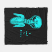 エイリアン、私はしたい信じ フリースブランケット (正面(横))