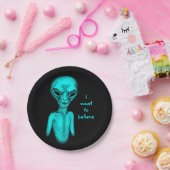 エイリアン、私はしたい信じ ペーパープレート (パーティー)