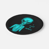 エイリアン、私はしたい信じ ペーパープレート (アングル)