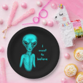 エイリアン、私はしたい信じ ペーパープレート (パーティー)