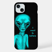 エイリアン、私はしたい信じ iPhoneケース (裏面)