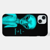 エイリアン、私はしたい信じ iPhoneケース (裏面横)