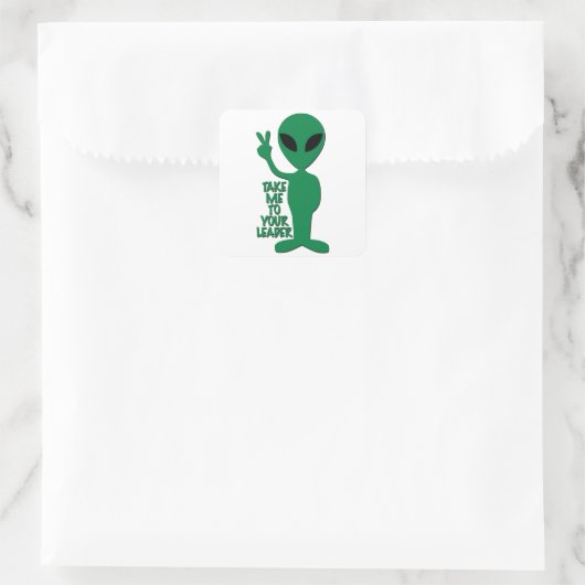 エイリアン - 私をあなたのリーダーに連れて行って スクエアシール (バッグ)