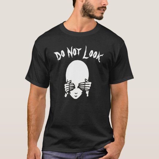 エイリアン、表示しない、編集文字 Tシャツ (正面)