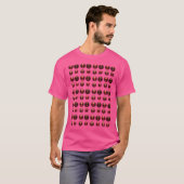エイリアン – 赤い男性(白い背景)の数々のプリント Tシャツ (正面フル)