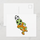 エイリアン at サッカー スポーツ ポストカード (正面/裏面)
