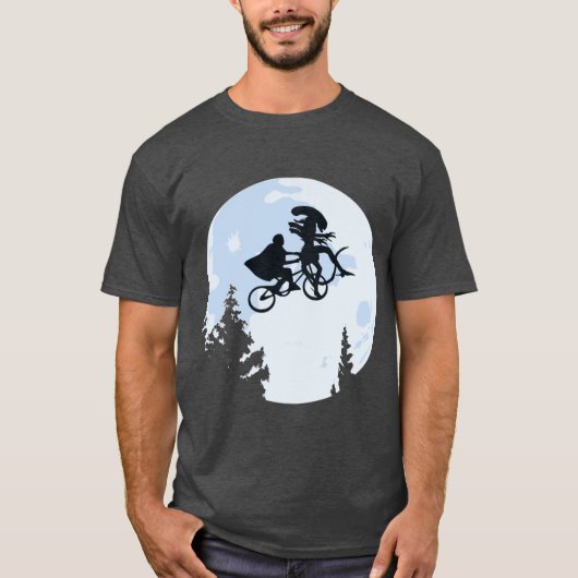 エイリアン+ET+家族 Tシャツ (正面)