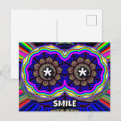 エイリアン - SMILE (文字を変えてね) ポストカード (正面/裏面)