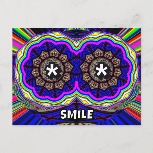 エイリアン - SMILE (文字を変えてね) ポストカード (正面)